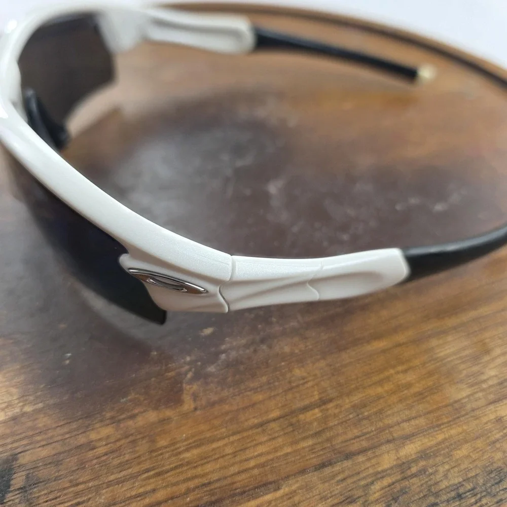 Oakley Radar Sunglasses Mens One Size White Gray Polarized Shield USA Sport